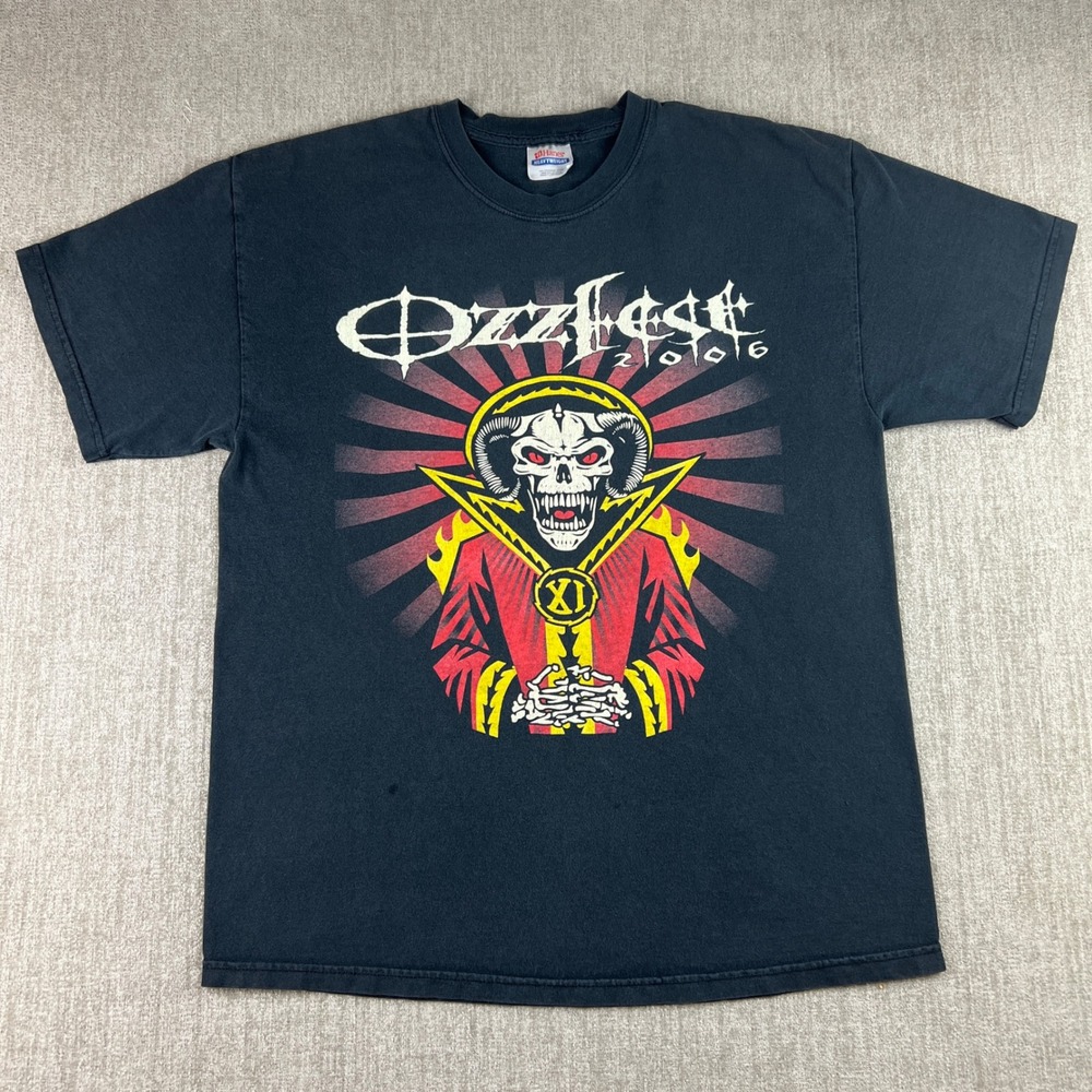 Ozzfest‎ 2006 Tour T-Shirt Mens Large Black Metal Disturbed System of a Down